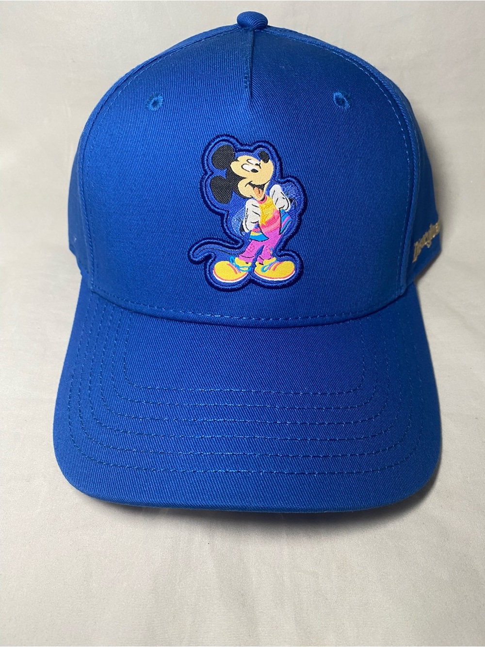 Disneyland 70th Anniversary Baseball Cap Hat Mickey Mouse Blue Disney Parks NEW